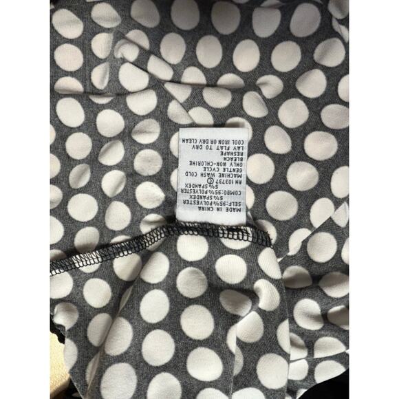 Talbots Black White Polka Belted Midi Dress Size 12 - Picture 8 of 9